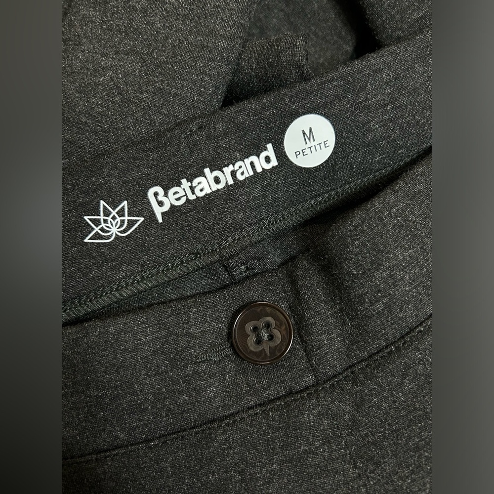 Betabrand Classic Dress Pant Yoga Pants Straight Leg Pull On - Picture 5 of 9